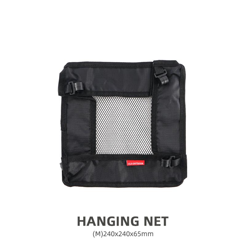 Outdoor Folding Table with Hanging Storage Net and Bag for Picnic Sorting