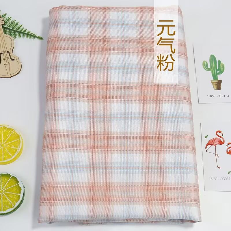 Клетчатая ткань гладкая по 0,5 метра для одежды платьев шитья ткань для униформы Jk в японском стиле рукоделие дышащая не мнется