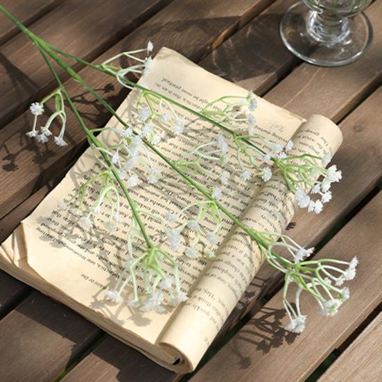 Юшэн Искусственная гипсофила Реалистичный пластиковый искусственный цветок Дом Офис Свадебная вечеринка Настольное украшение В помещении На открытом воздухе Искусственные цветущие растения Декор