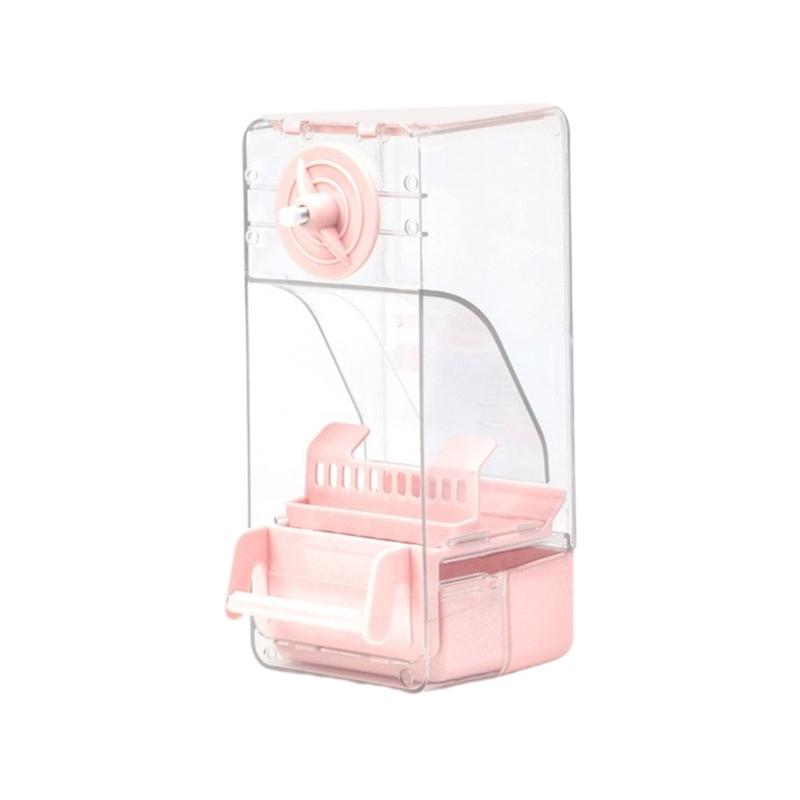 Clear Bird Feeders Reduced Waste Food Containers Cage Mount Food Dispensing Automatic Bird Feeders Large Capacity