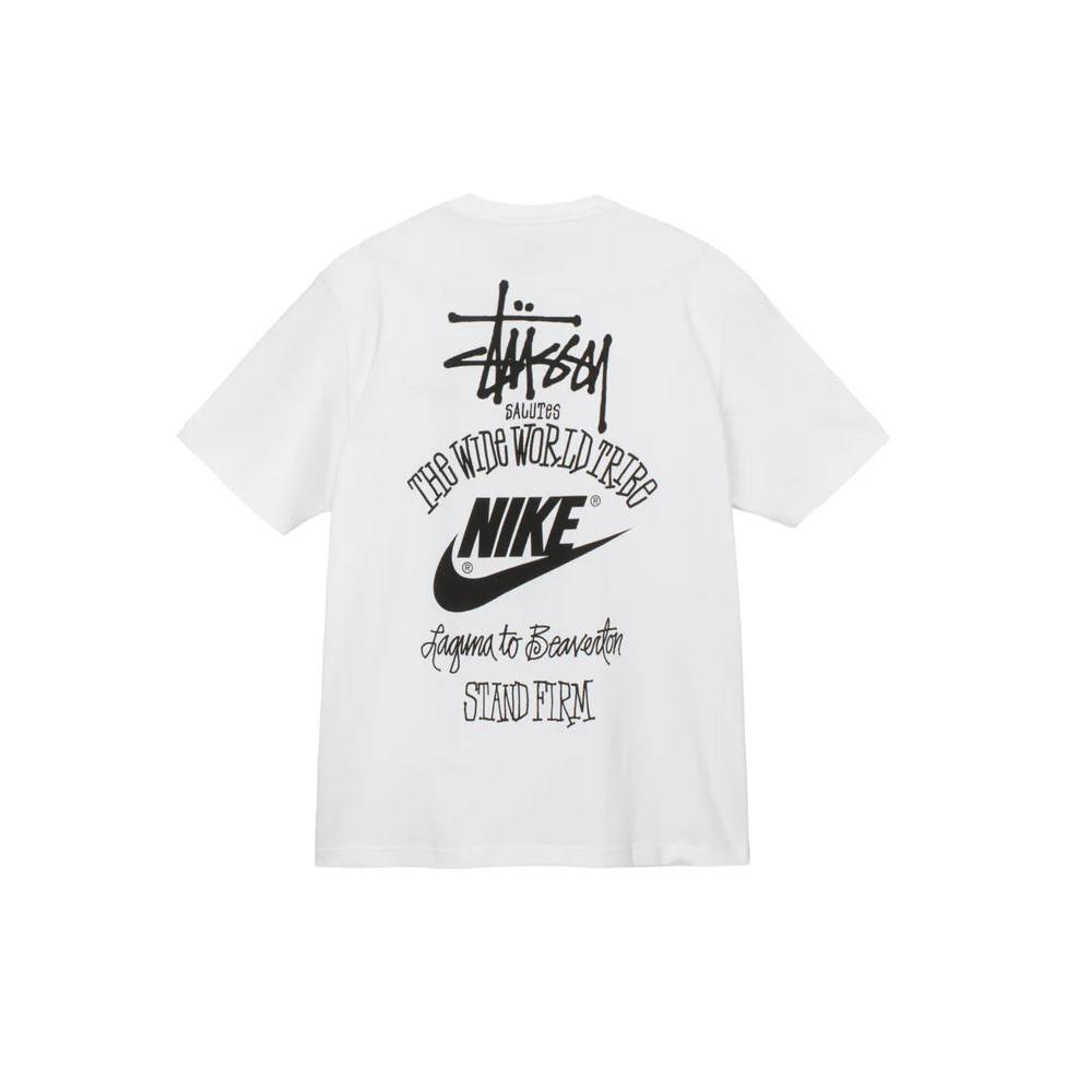 Nike X Stussy Футболка SS23 Азиатская версия Мужская Белая DV1775-100