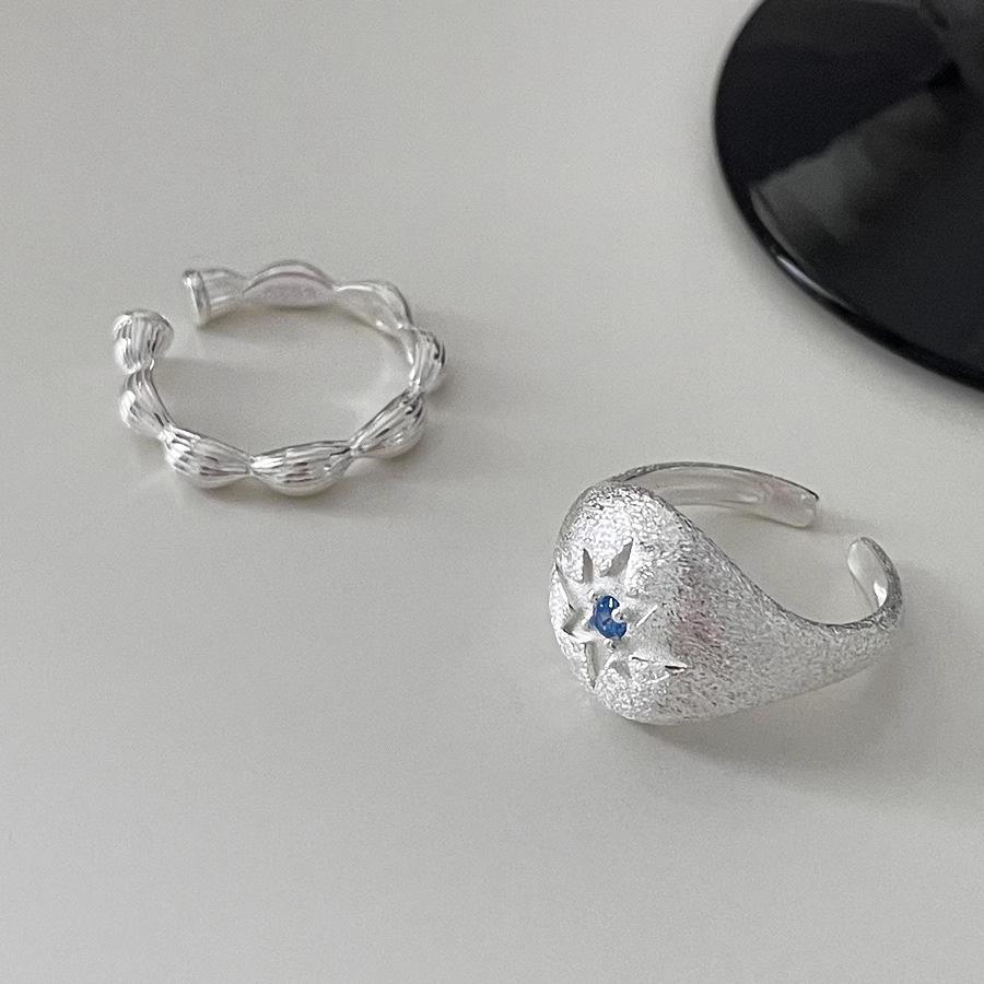 Элегантное женское кольцо с восьмиконечной звездой из стерлингового серебра 925 пробы с золотой резьбой – супер яркий и стильный дизайн