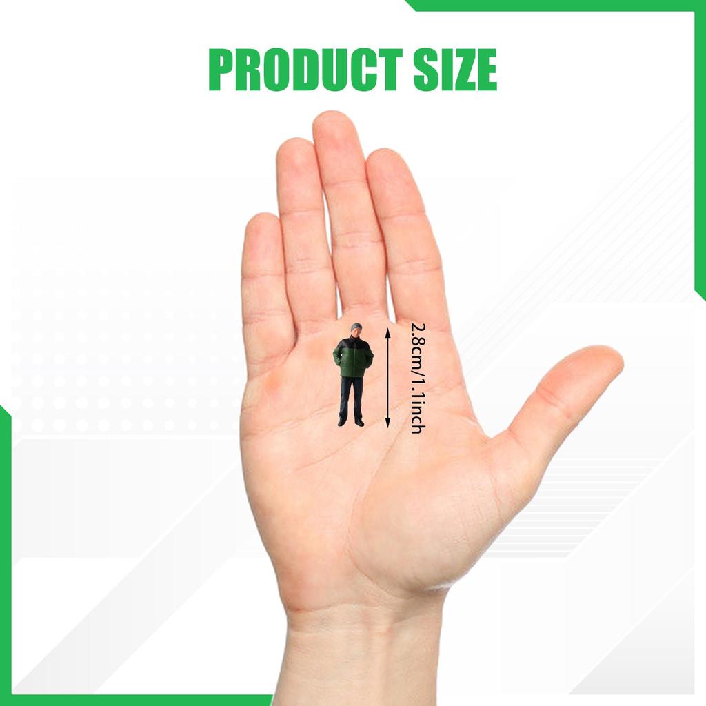 Диорама 1: 64 Фигурки людей Фотореквізит Смола Реалистичная Миниатюрная Модель Фигурки для Песочного Стола Микроландшафт Настольное Украшение