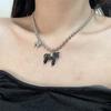 White Horse Pendant Necklace Silver Plated Beads Neck Chain Funny Choker Necklace  for Women