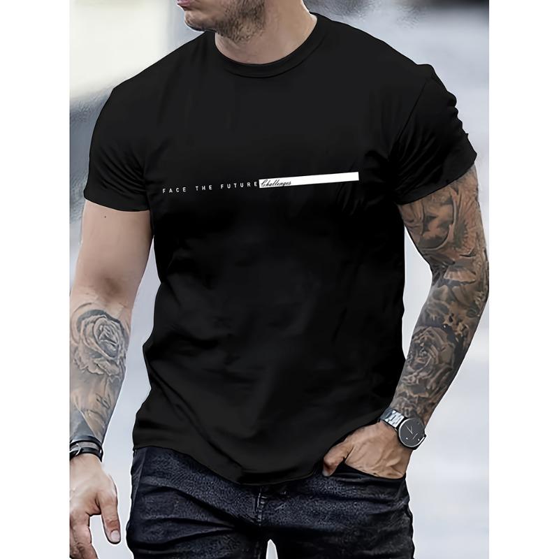 Повседневная футболка с принтом «Парижские буквы», свободные футболки с круглым вырезом и коротким рукавом, дышащая мужская футболка для фитнеса и мышц, одежда