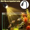 3W Mini Clip-on Aquarium Lamp Adjustable Zoom Adjustable Focus Spotlight  Home Decorations