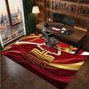Nottingham Forest Football Print Crystal Velvet Rug, Comfortable Water Absorbent Non Slip Indoor Floor Carpet