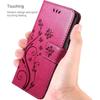 Coque de Protection - BOOLING - pour Samsung Galaxy A17 4G/5G - Anti-Rayures Cuir PU Fuchsia Motif Floral