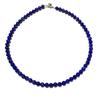 Lapis Lazuli 6mm Typical A Grade Choker Necklace Length Alloy Rhodium Coated New Hook [Kobe Hokodo] [Total 38cm] [December Birthstone] [Case Used,