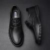 Мужские туфли из натуральной кожи на шнуровке, деловые, роскошные, модные, повседневные, формальные, мужские мокасины, итальянские, черные, мужские туфли для вождения, кроссовки