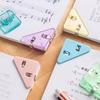 Pengyi Transparent Triangle Folder Clips for Test Paper and Document Organization