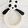 Duck Panda Crochet Coaster Heat-resistant Kitchen Handmade Countertop Table Protection Non-slip Mug Coffee Tea