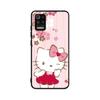 Чехол KT70 Hello Kitty для Xiaomi Poco X6 X4 M5 M6 F5 F6 C65 C55 C50 C51 C40 Redmi Note 7 8 14C A3X 13C 12C 11 10A 9C Pro черный мягкий чехол