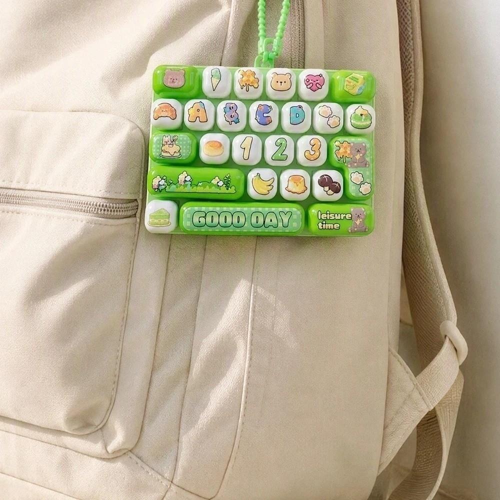 26 Key Mini Keyboard Pendant Cute Cartoon Design Keyboard Keychain  Accessories Gift
