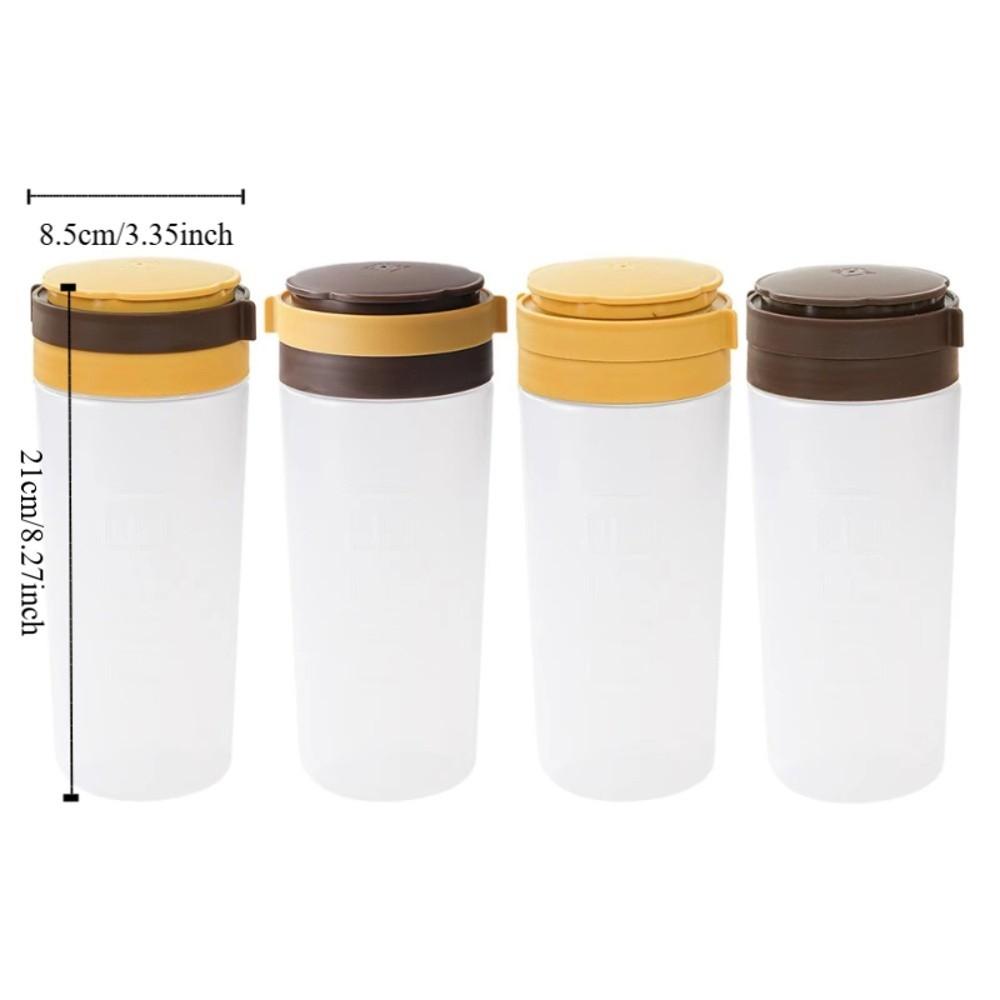 Scaled Frosting Dispenser Rotatable Lid Kitchen Condiment Container Baking Tool