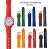 Curved Silicone Strap for Omega X Swatch Moonwatch, 20/22mm