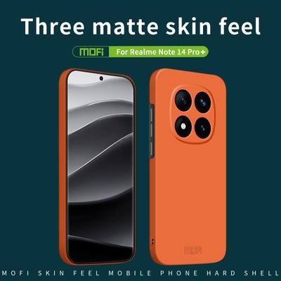 Для Xiaomi Redmi Note 14 Pro+ 5G MOFI Серия JK Qin Матовый чехол для телефона с покрытием Skin-Touch Акрил+ТПУ Ударопрочная накладка