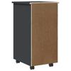MOSS Mobile Drawer Cabinet in Grey Solid Pine Wood
