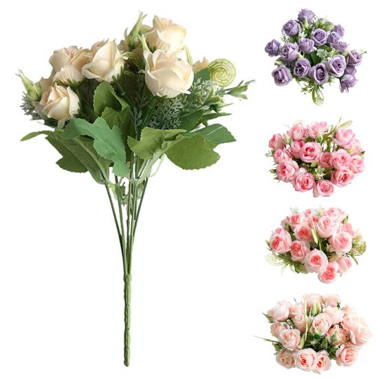 Искусственный цветок, красивая, устойчивая к атмосферным воздействиям, изысканная современная простая искусственная дождевая роза для влюбленных