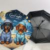 1pc Dachshund Nightwear Umbrella with Plastic Handle,Suitable for All Seasons Home Travel Outdoor UmbrellaDD499