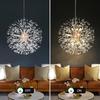 Modern Crystal Chandeliers Firework, Non-dimmable, 12-Light Gold Dandelion Sputnik Ceiling Light Fixtures, for Bedroom Living Room