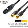 Boyang Аудиокабель XLR - RCA для аудиофилов
