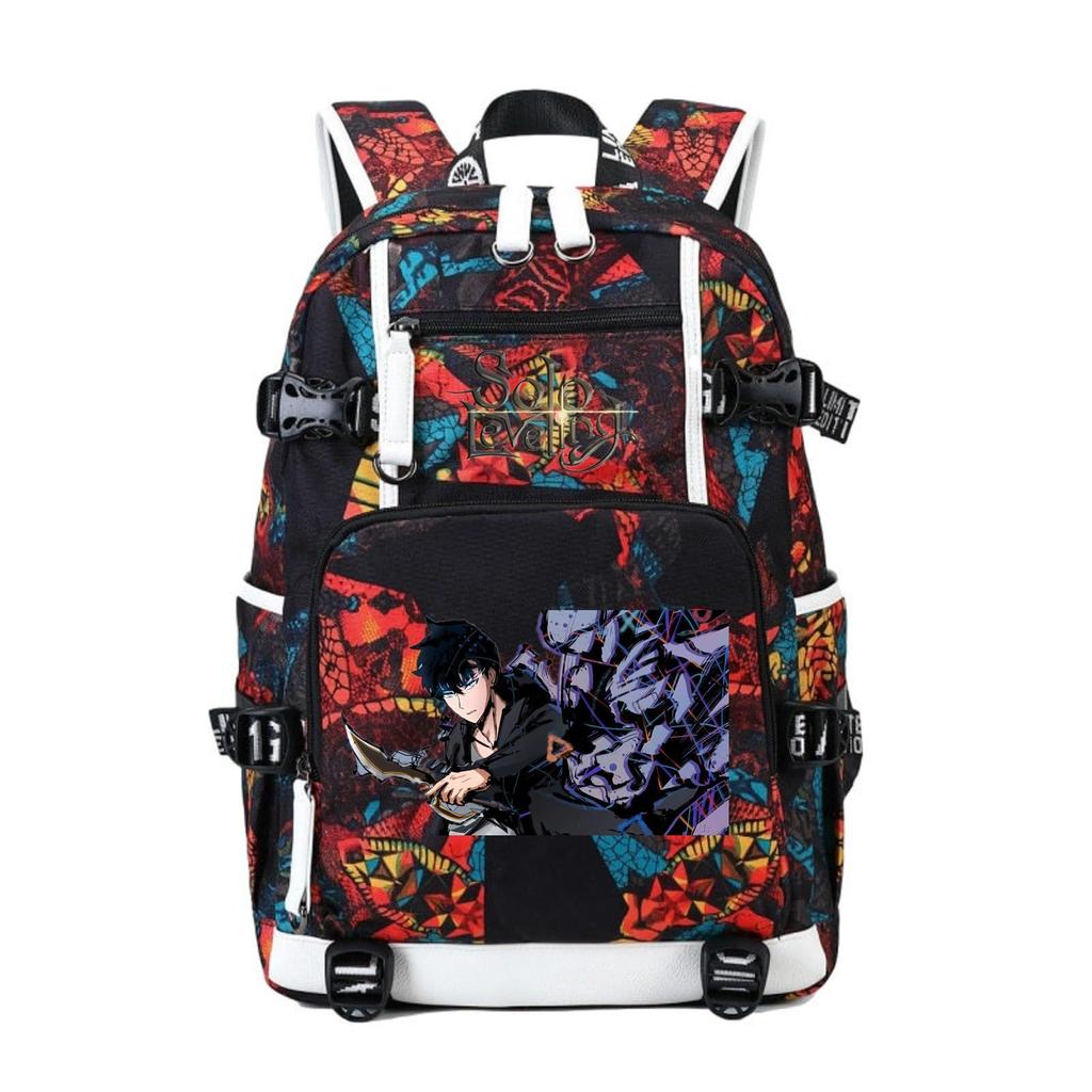 I Alone Upgraded The Animation Periphery Outdoor Travel Bag Large Capacity Multi-Function With Usb Backpack