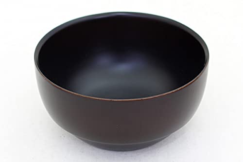 Kishu Lacquerware Tsunoda Seibei Shoten Soup Bowl DS Soup Bowl S Nano Coat Можно мыть в посудомоечной машине, темно-коричневый