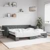 VidaXL Daybed with Pull-out Bed Dark Grey 100x200 Cm Fabric 3197432