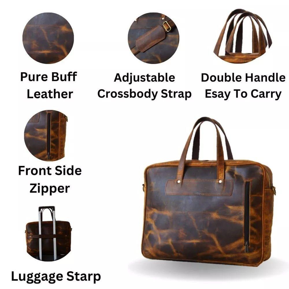 Офисная рабочая сумка ручной работы мужская сумка-мессенджер с двумя ручками для ноутбука