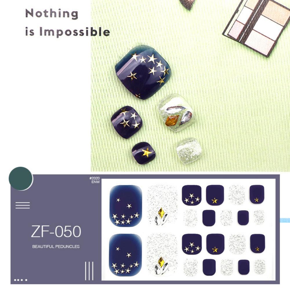 Наклейка для ногтей на ногах трехмерная 3D имитация страза наклейка для ногтей на ногах водостойкая наклейка для ногтей на ногах полная наклейка