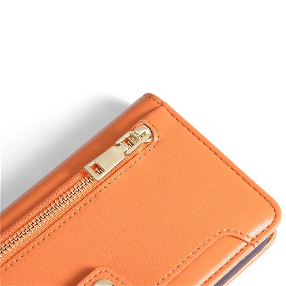 For Xiaomi Redmi 15C 4G (Global) (171mm)/Poco C85 4G (171mm) Leather Case Zipper Pocket Wallet Phone Cover with 2 Straps