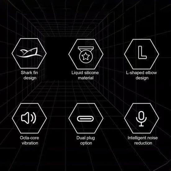 Проводные наушники 3,5 мм/Type-C Спортивная гарнитура Стереозвук Наушники-вкладыши с микрофоном для игрового музыкального звонка