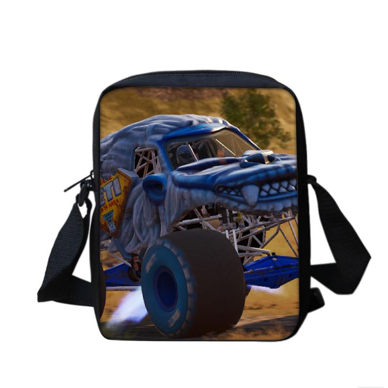 Сумка через плечо Monster Jam Универсальная с мультяшным принтом Лучший подарок для студентов, школьников и офисных работников