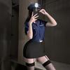 Sex Underwear Sex Police Uniform Cosplay Uniform Hot Nightclub Bar Uniform Hollow Buttocks Skirt Women