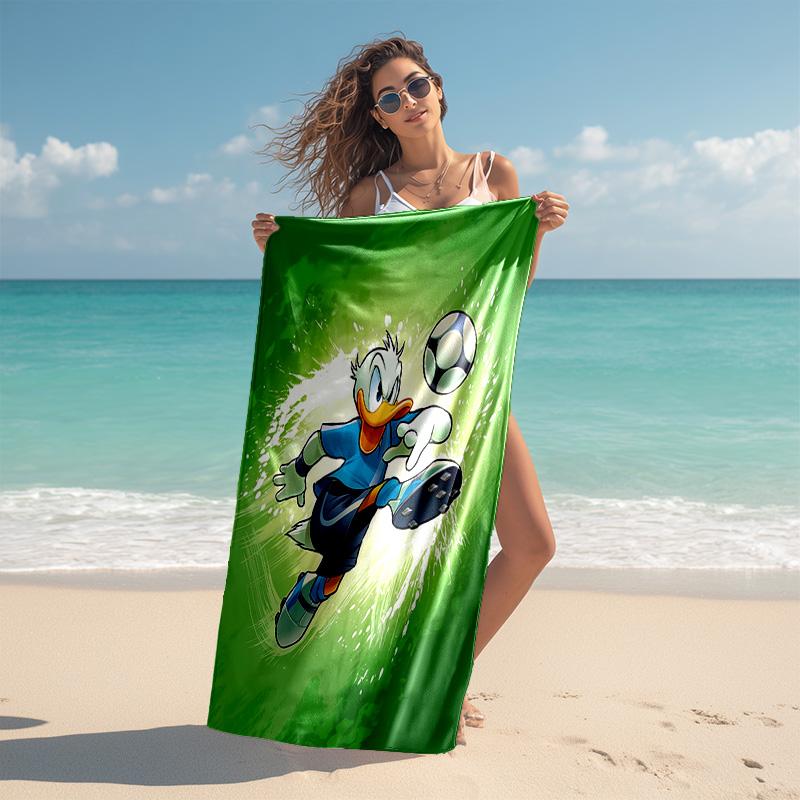 1pc Duck Soccer Cartoon Quick Dry Microfiber Bath Towel for Swimming Surfing Camping Unisex Holiday. SJT720161