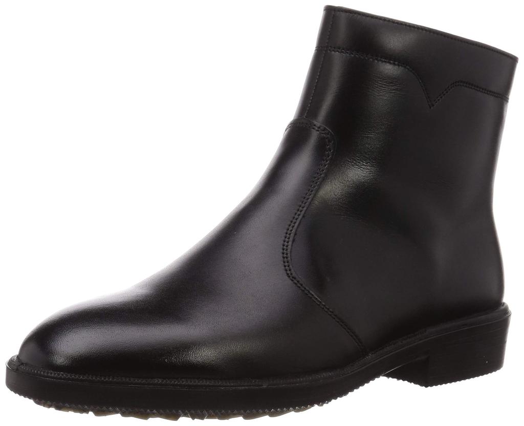 Moonstar MB5997N Made in Genuine Wide Sizes Size Men's Water-Repellent Boots, Japan, Leather, Fit, 3E, Zippered, 24.0-28.0cm, Black, 28.0cm