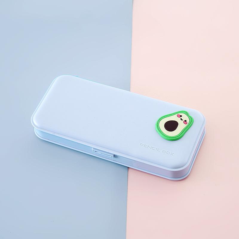 Простой пенал, портативный твердый пенал, канцелярские принадлежности для учеников начальной и средней школы, креативная коробка для хранения конфетного цвета