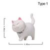Decor Desktop Ornament Cartoon Cat Figurine Simulation Animal Model With Bowknot Mini Kitten Statue