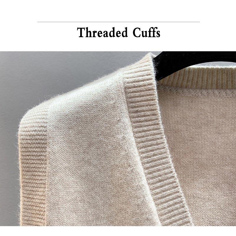 Женский жилет, короткий весенний универсальный вязаный свитер без рукавов с v-образным вырезом