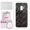 apgo Protective Skin Sticker for the Back Compatible with Samsung Galaxy S9, Wrap Film, Foil, Vinyl - Pattern Carbon Black Pixel