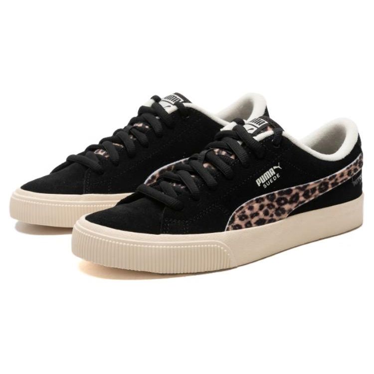 Puma Suede Comfortable Versatile Durable Low-Top Sneakers Unisex Sneakers Black 395735-01