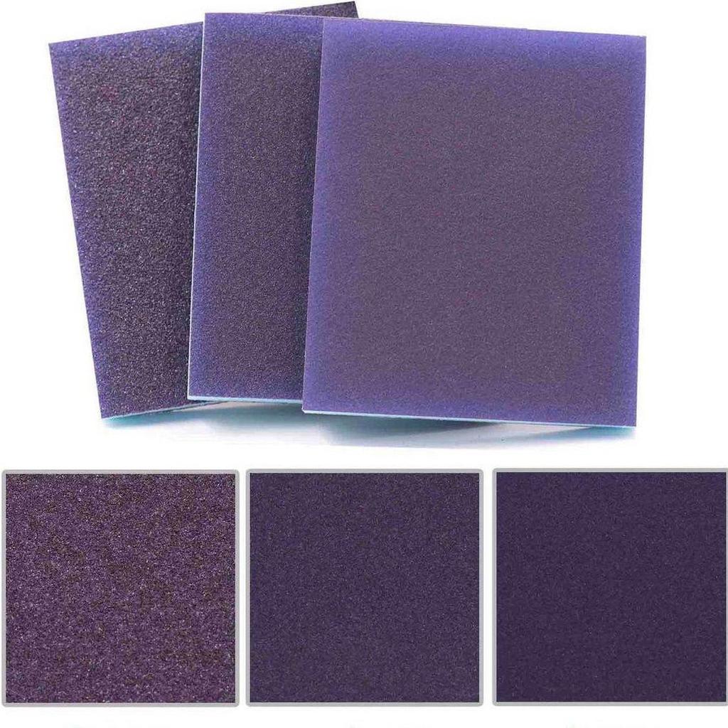 Blue Double-Sided Sponge Sandpaper for Woodworking and Car Bodywork