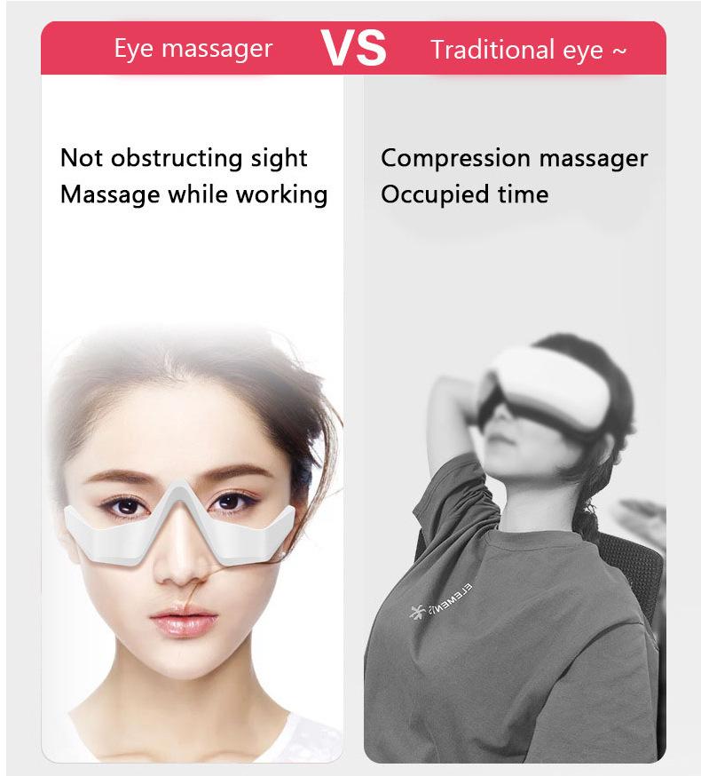 Многофункциональное устройство для ухода за глазами: Ручной косметический массажер с красным светом и функцией нанесения эссенции для домашнего использования.