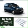 Хромированные накладки на дверные ручки для Renault Kangoo II MK2 2007- 2008 2009 2010 2011 2012 Автомобильные аксессуары Наклейки ABS Стайлинг