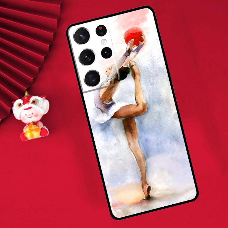Чехол-картина маслом на тему гимнастики для Samsung Galaxy S25 S26 Ultra S21 S22 S20 S23 S24 Ultra Plus S10 S25 FE Чехол Funda