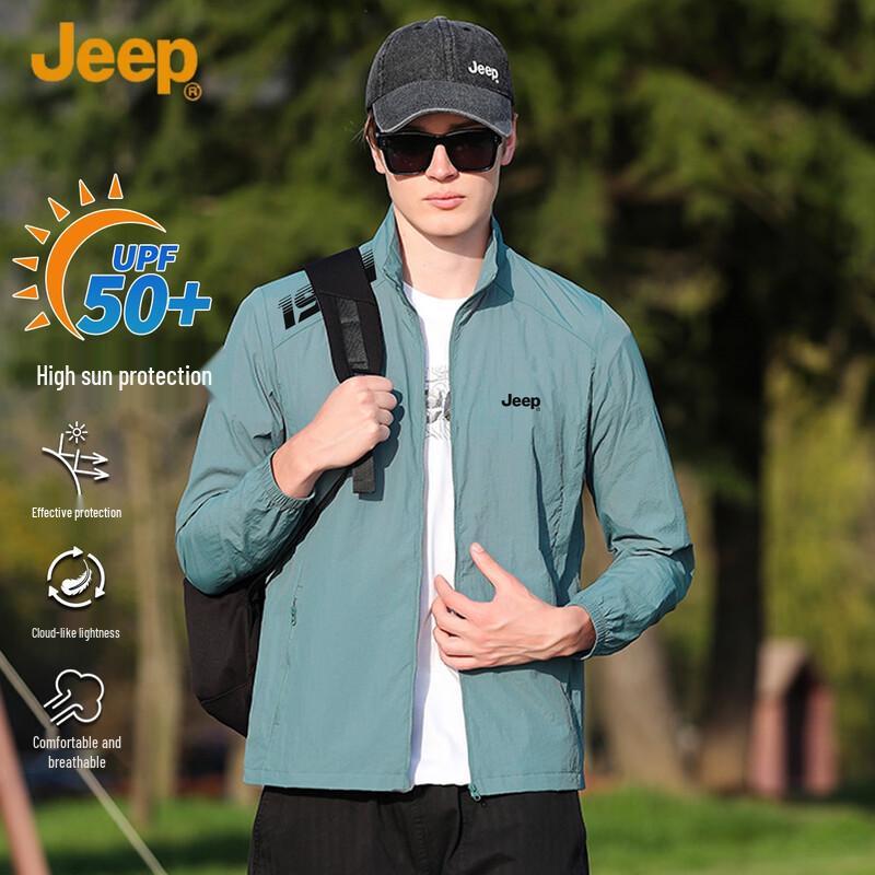 Jeep Мужская легкая летняя куртка для защиты от солнца