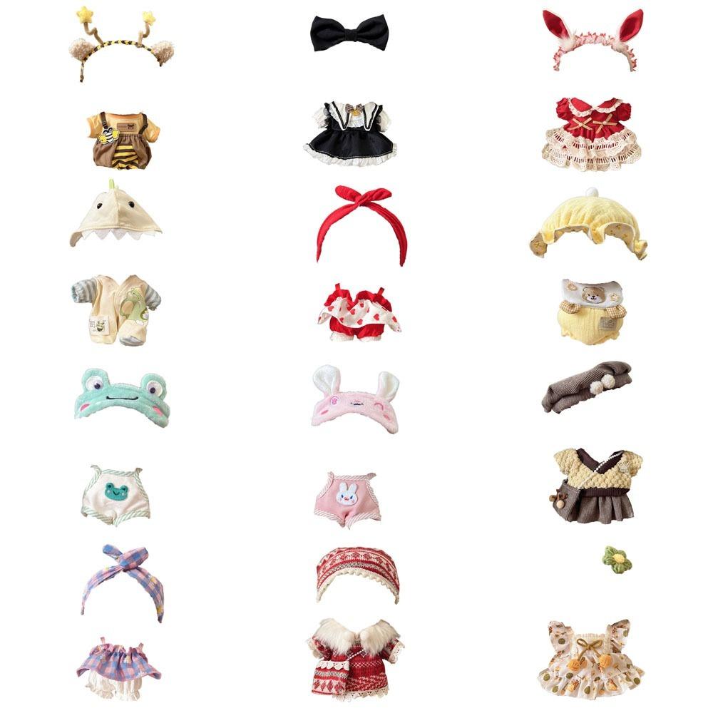 1 set Dress Up Star Doll Clothes Suit No Attributes Dolls Clothes 20cm Idol Cotton Doll