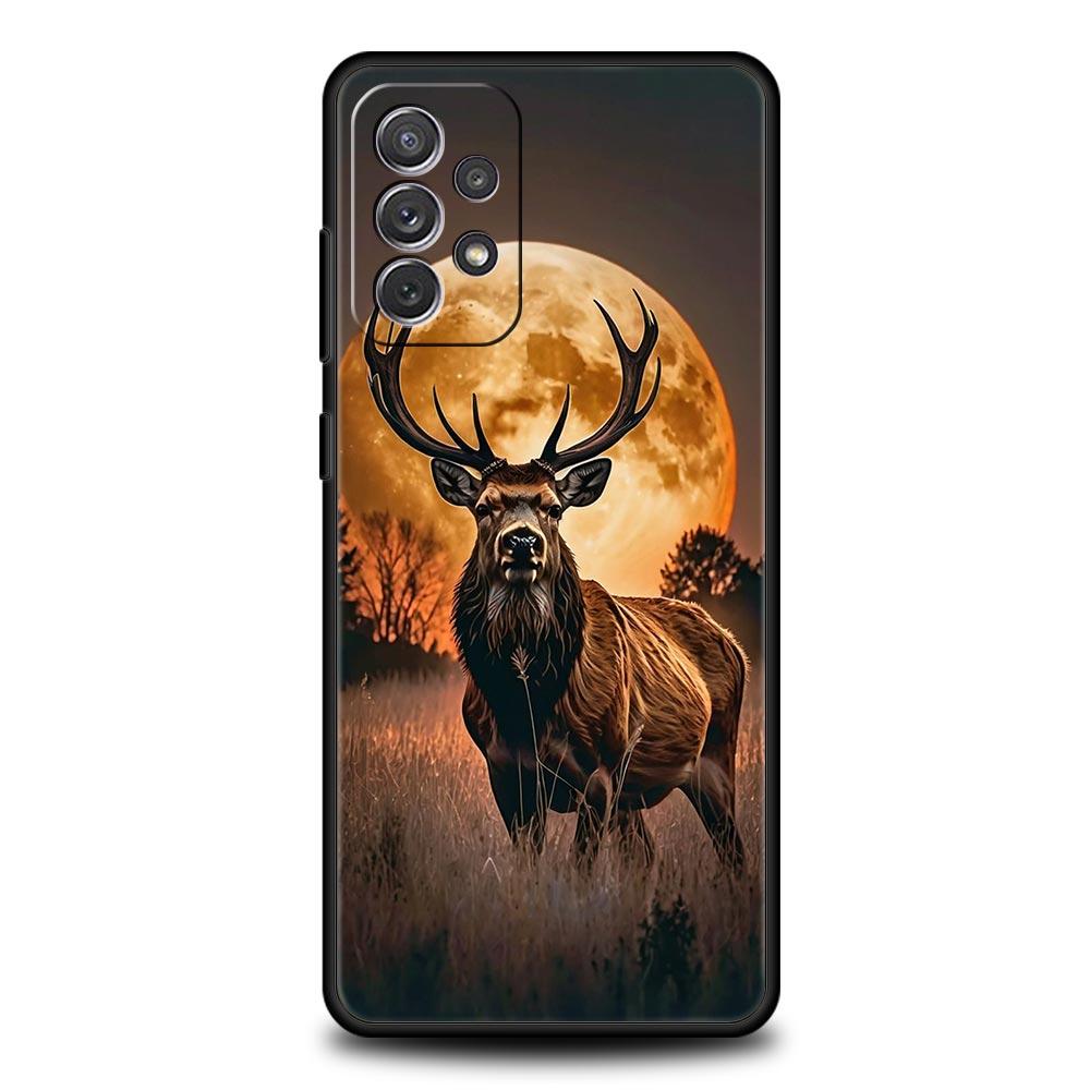 Deer Lichee Pattern Phone Case for Samsung Galaxy A55 A35 A17 A07 A15 A13 A25 A51 A71 A72 A73 A32 A52 A52S A41 5G Soft TPU Shell