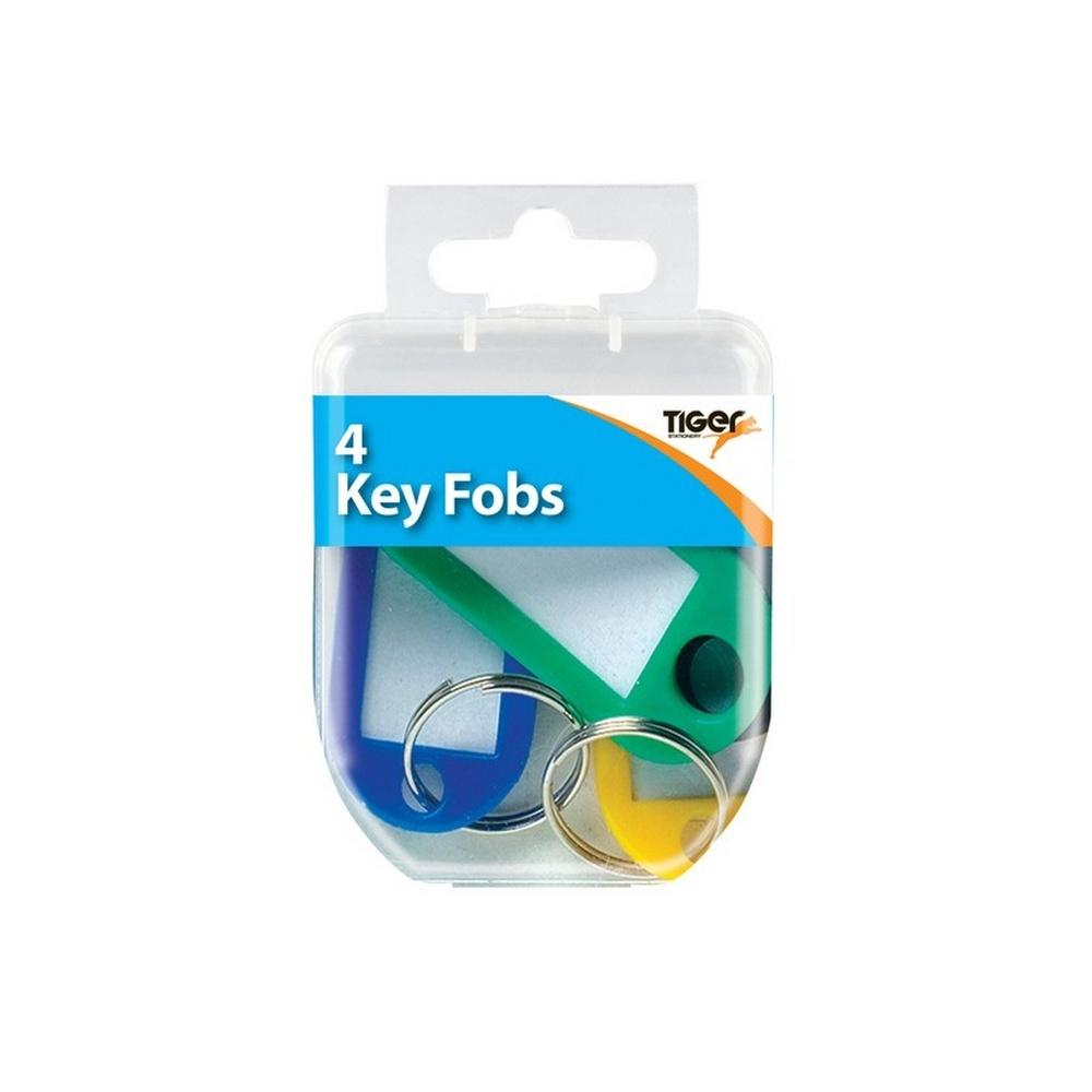 Tiger Stationery Essential Keyring (Pack of 4)